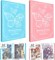 2 Pack A3 Diamond Painting Storage Book, 60 Pages Art Portfolio Diamond Art Storage Large Art Folder - Suitable for 12x16 inch Diamond Painting (Pink + Blue)